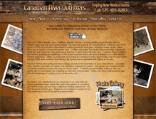 Tablet Screenshot of canadianriveroutfitters.com